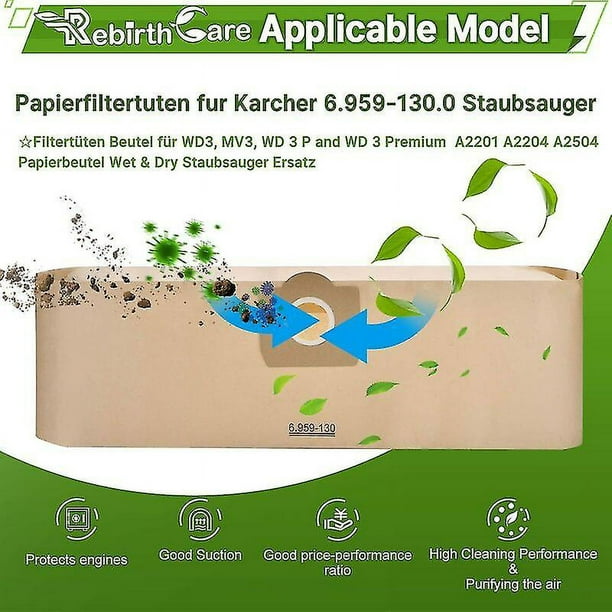 Aspirador seco-húmedo WD3 Premium Kärcher