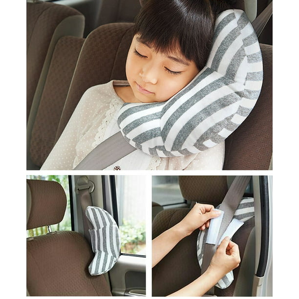 Almohada de viaje para coche para niños, cojín para cinturón de seguridad  de coche, almohada de soporte para cabeza y cuello para niños, almohada de  viaje para bebés, almohada de cuello suave
