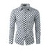 de hombre con lunares, manga larga, corte ajustado, camisa con botones blanco, Blanca Unique Bargains Camisa | Bodega Aurrera en línea