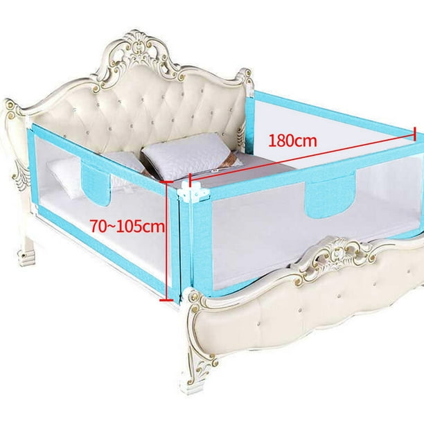Barrera de seguridad para cama infantil, tela de 190x25 cm, color azul -  AliExpress