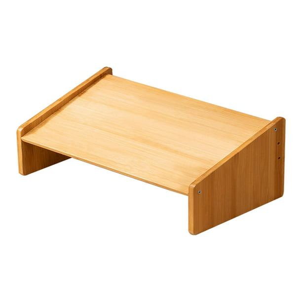Reposapiés de madera para debajo del escritorio en el trabajo, taburete  ergonómico para debajo del escritorio, reposapiés inclinado, reposapiés de