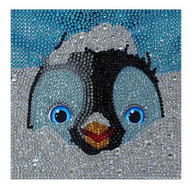 DIY 5D Diamond Painting Patrón de pingüino lindo 150x150mm Taladro