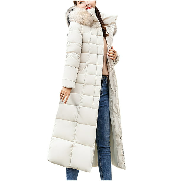 Abrigo acolchado de algodón con capucha para mujer, chaqueta de plumón,  Parka gruesa y cálida con