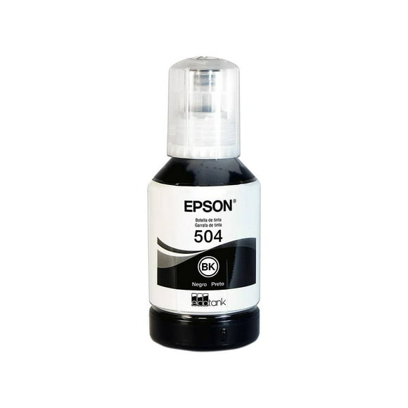 botella de tinta epson 504 negro modelo t504120al epson t504120al