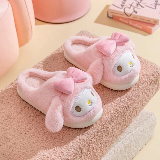 Zapatillas Kawaii Sanrio Cinnamoroll Kuromi para ni os pantuflas