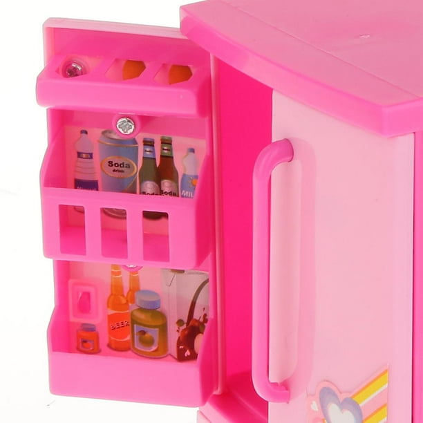 Tiempo 4in Modelo Congelador Realista Casa De Muñecas Refrigerador  Miniatura Preescolar Y Pretende Jugar Juguete Para Niña Pequeña