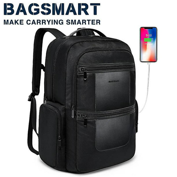 Mochila para computadora portátil para mujer, se adapta a mochila escolar  de 15.6 pulgadas con puerto de carga USB, para bolsa de libros, trabajo