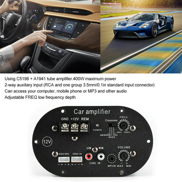 Placa de amplificador de Audio para coche módulo 120W 12V puro