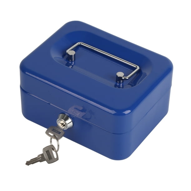 Caja de seguridad para el hogar (0.23 pies cúbicos) con bolsa ignífuga,  caja de seguridad personal para ahorrar dinero, mini caja fuerte con llave