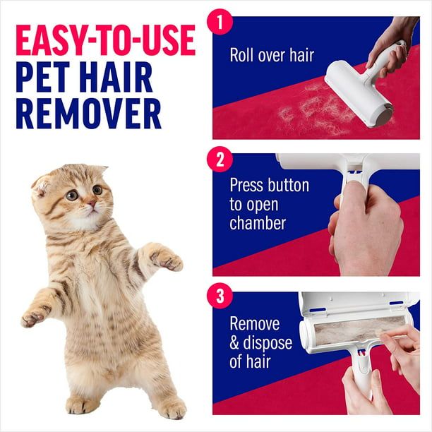 Removedor de pelo de mascotas, removedor de pelo de perro para ropa, mejor  que los rodillos de pelusa para pelo de mascotas, removedor de pelo de