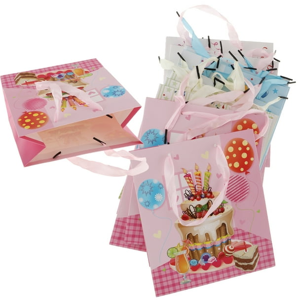 18 bolsas de fiesta temática de feliz cumpleaños, bolsas de dulces para  fiesta de cumpleaños, bolsas de papel para fiesta de cumpleaños, bolsas de