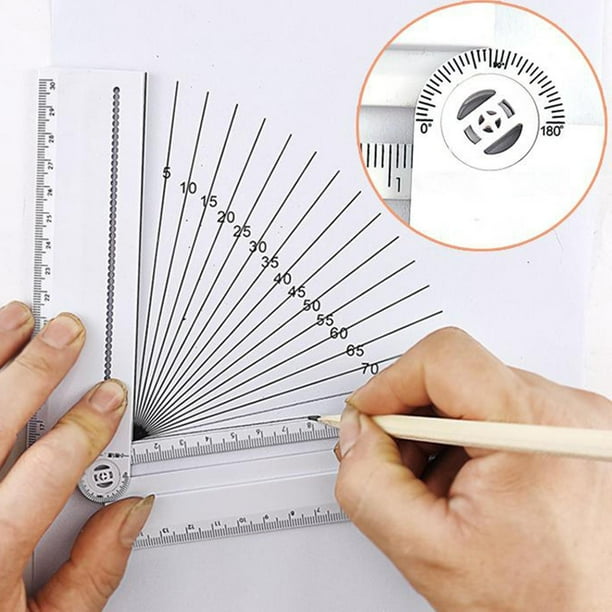 Inclinómetro Digital de 0-360 grados, regla triangular