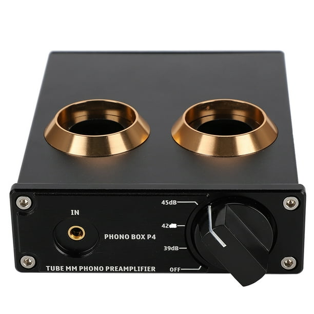 Preamplificador, PHONO BOX P4 Gold RCA Amplificador MM Phono Amplificador  de alta capacidad