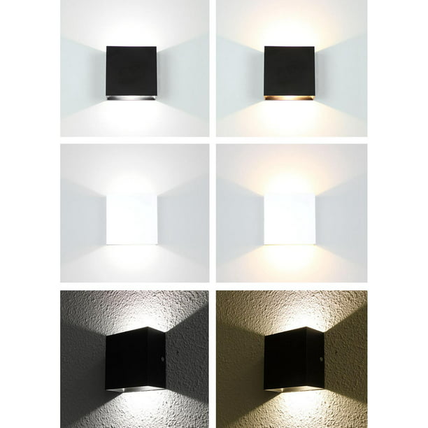 Comprar Lámpara de pared LED moderna, carcasa de plástico, luces de pared  no impermeables para iluminación interior, dormitorio, sala de estar