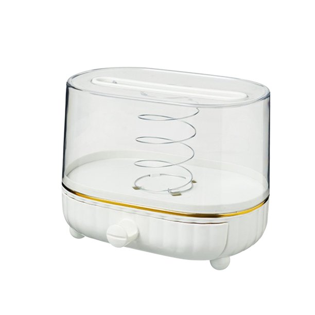 Caja de pañuelos de escritorio, dispensador de servilletas, decoración de  mesa transparente con sopo Sunnimix Cubierta de tejido