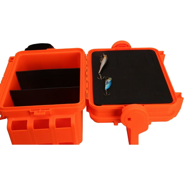 Caja de barril de pesca DIY señuelos de pesca gancho caja accesorios al  aire libre (S naranja) Sywqhk Para Estrenar