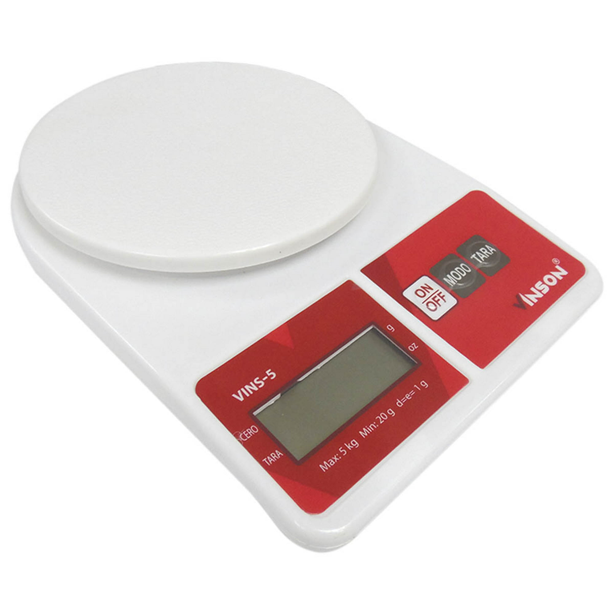 Báscula digital para cocina, plato de ABS, 5 kg, Truper, Básculas  Digitales, 15161