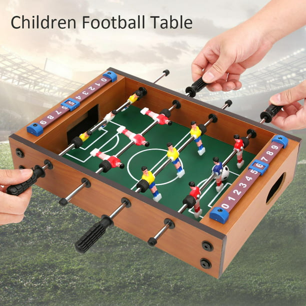  WYKDL Futbolín de fútbol de mesa de fútbol interior mesa de  juego para niños juego familiar divertido deportes máquina de futbolín de 6  polos, juguete de mesa de futbolín para niños 