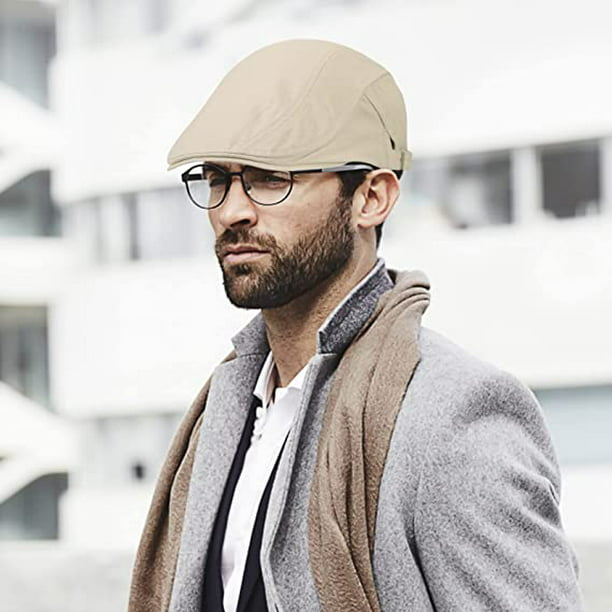 Paquete de 2 sombreros caqui/Beige para hombre, plana de algodón, ajustable, transpira liwang | Walmart en línea
