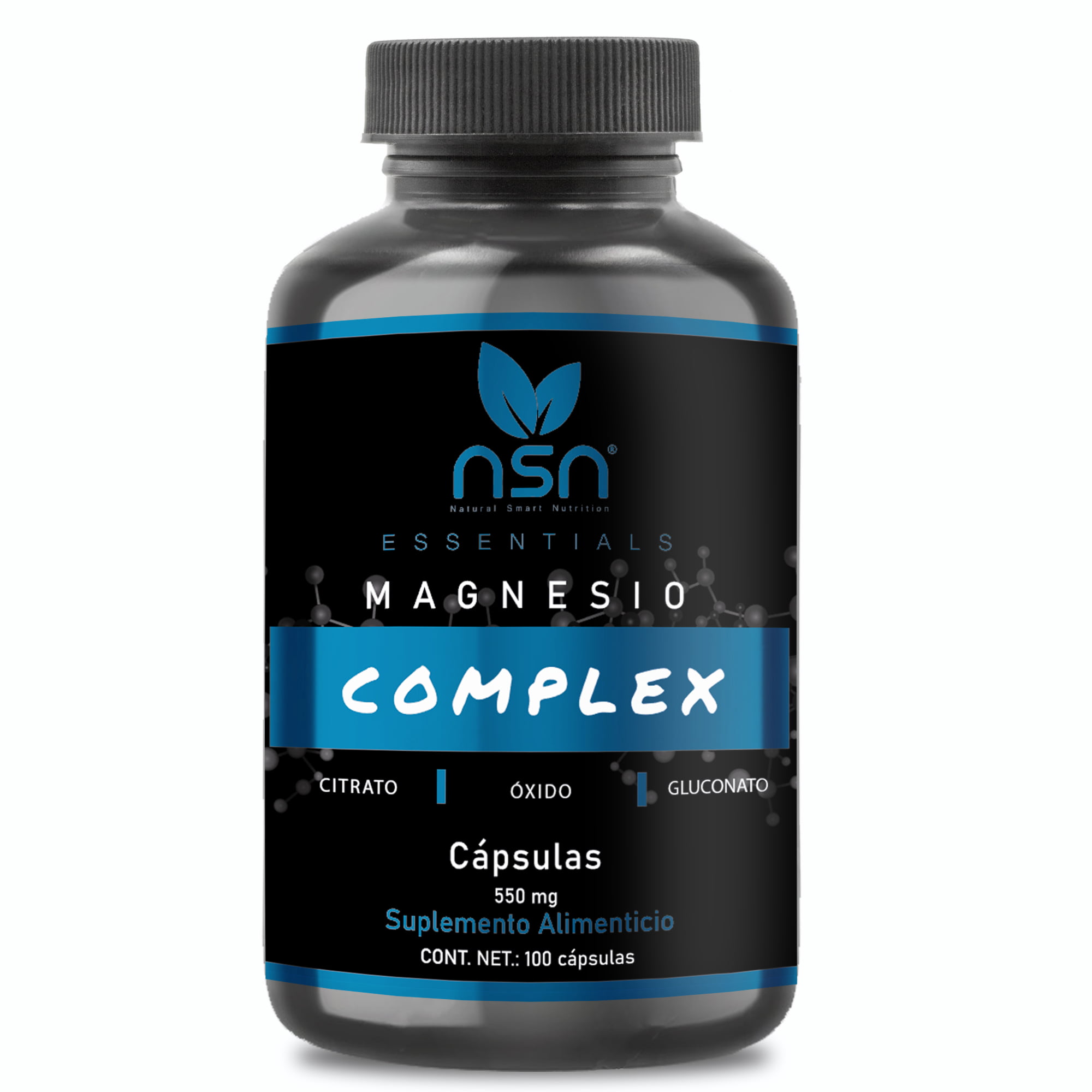 Magnesio complex | gluconato, citrato y oxido natural smartnutrition essentials