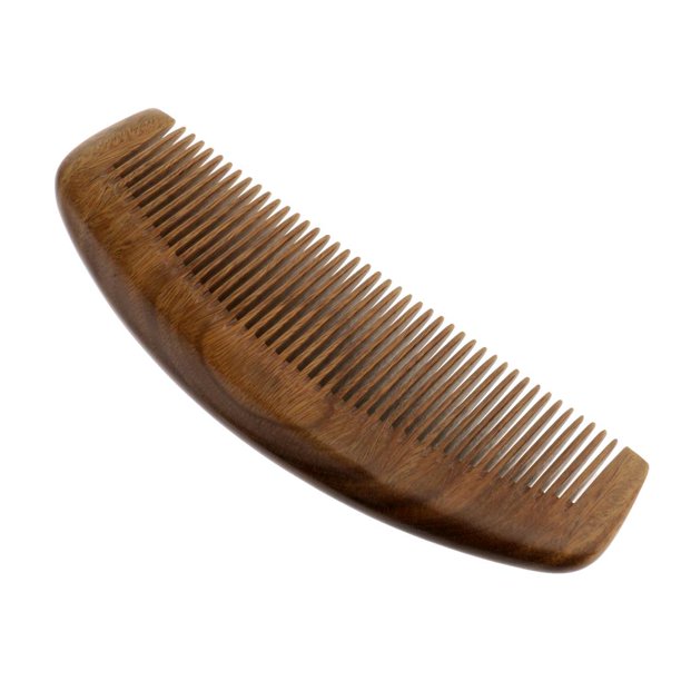 Peine Irfora Peine para el cabello de madera Peine de madera de dientes  finos para mujeres Peine de sándalo desenredante natural sin estático  Irfora Peine