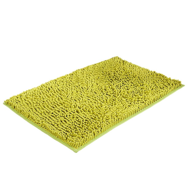 Alfombra Baño Antideslizante Amarilla, Alfombras de Baño Suave y Absorvente para  Ducha 80x50 cm