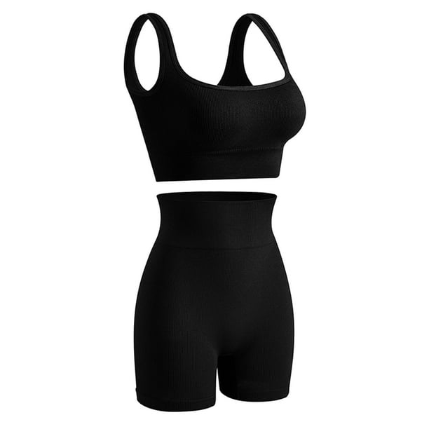 Gimnasio Entrenamiento Bodysuit 2 pieza de ropa para mujer sostén