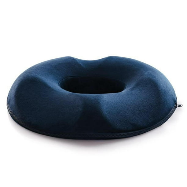 Cojín de asiento de hemorroides portátil para mujer, cojín de asiento de  hemorroides portátil para reducir el dolor de cóccix, recuperación de  cirugía , azul marino Sunnimix Cojín de almohada de donut