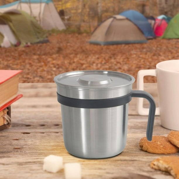 Taza de café para acampar，Cafetera de acero inoxidable para 9