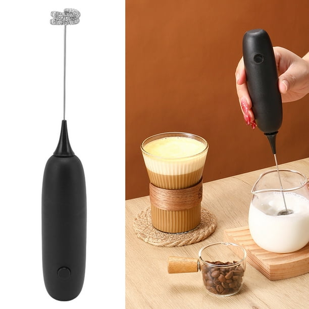 Batidor de crema de mano Batidor de café con leche Mezclador Espumador de  huevos eléctrico Agitador Ndcxsfigh Nuevos Originales