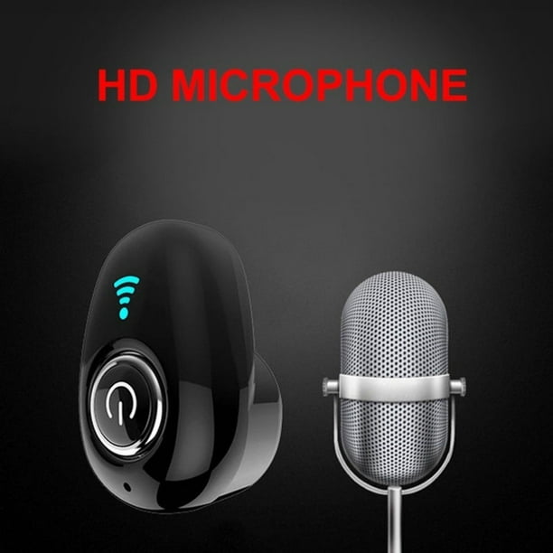 6 auriculares invisibles inalámbricos verdaderos, mini auriculares  Bluetooth con micrófono, auriculares para transmisión de música, reproducir