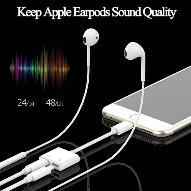 Adaptador De Audio 2En1 Cable De Carga Para Auriculares iPhone 11