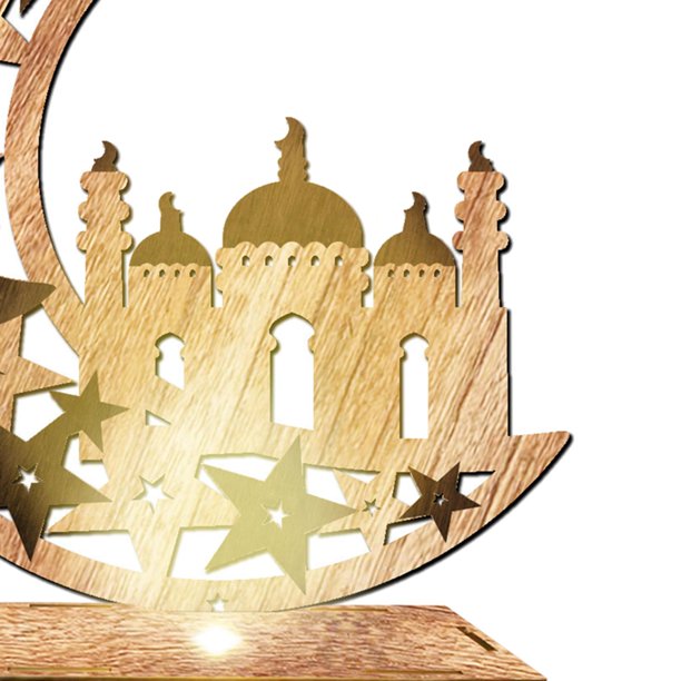 Eid Mubarak Adorno de Ramadán Decoración de de Estrella Iglesia