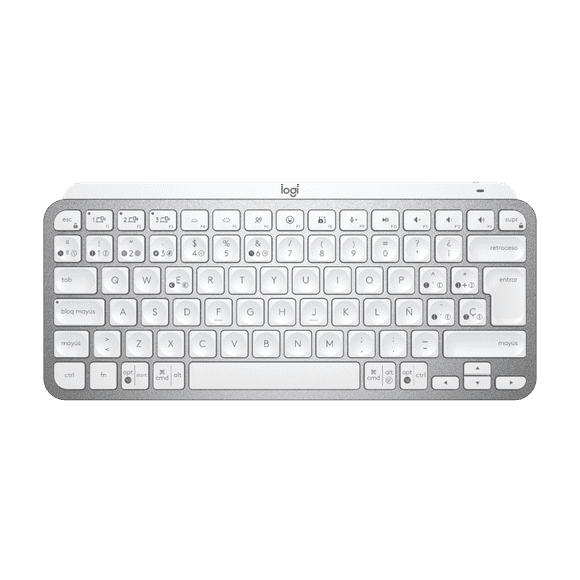 teclado inalámbrico logitech mx keys mini bluetooth 50 color blanco logitech 920010477