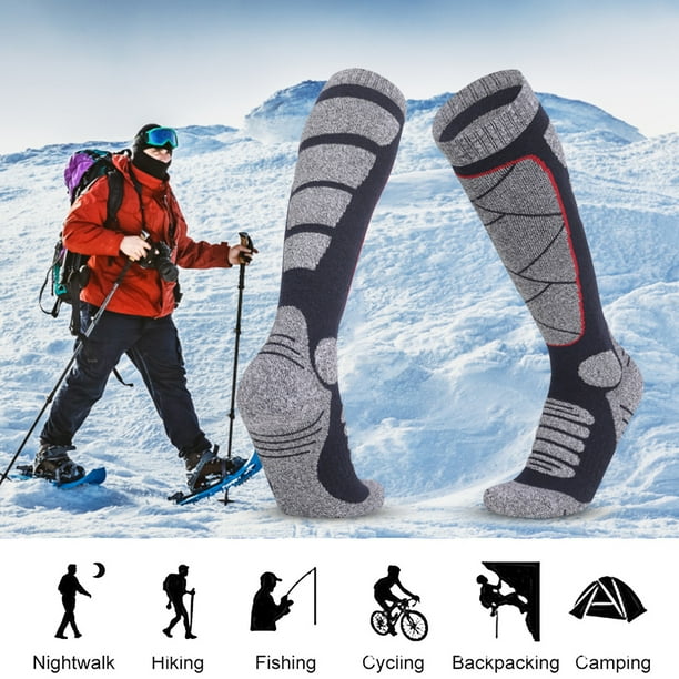 Calcetines Altos De Esquí Negro - Calcetines de deporte y