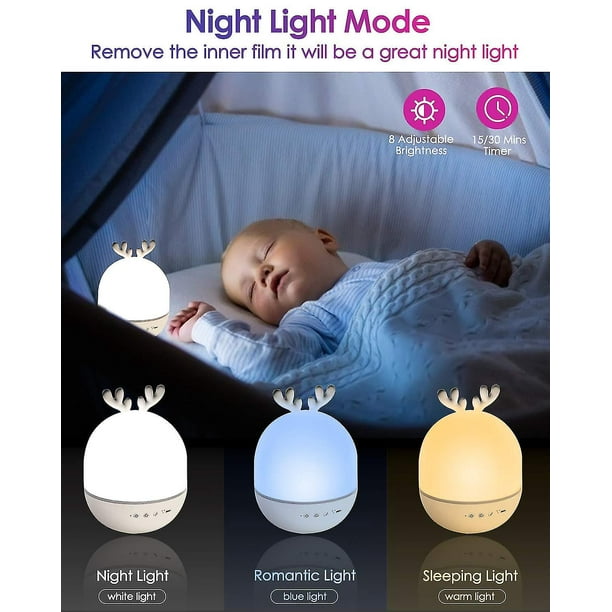 Proyector de luz nocturna con música, proyector de luz de estrella con  Control remoto, regalos personalizados, juguetes para bebés y niños
