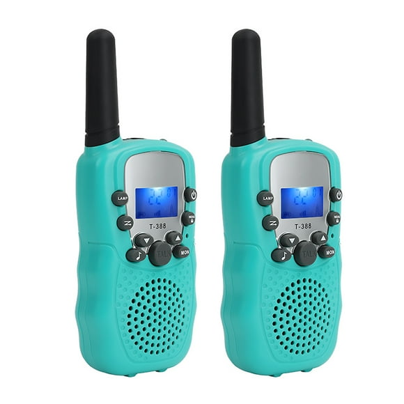 walkie talkie portátil de mano para niños radios de 2 vías 3 km de largo alcance educativo inter abanopi verde