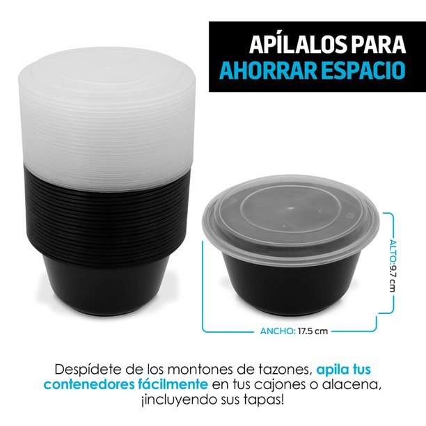 Juego de Contenedores Hermeticos Recipiente de Vidrio 10pzas ColorHome  COLORCONT5G x2