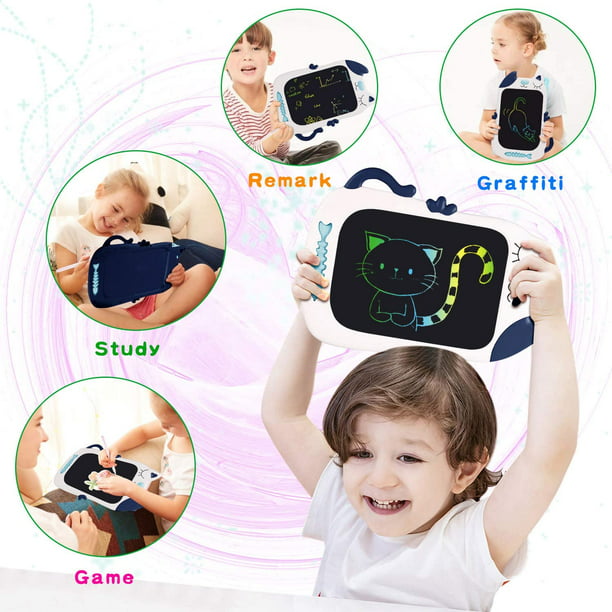 Tableta de escritura LCD de 10 pulgadas, juguetes para niños de 3, 4, 5, 6,  7, 8, 9, 10 años, tableta de dibujo colorida, regalo para niños pequeños