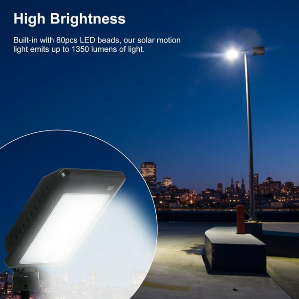 Foco Solar Luces LED Luz Lamparas Alumbrada Para Exterior Patio Calle Con  Sensor