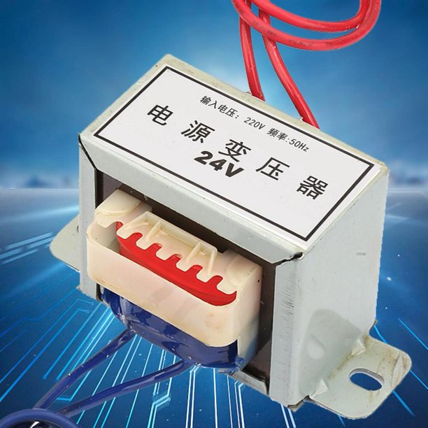 Transformador de potencia individual, CA 12V/24V Voltaje de salida 2W  Entrada 220V 50Hz Transformador de potencia de alambre de cobre completo  con