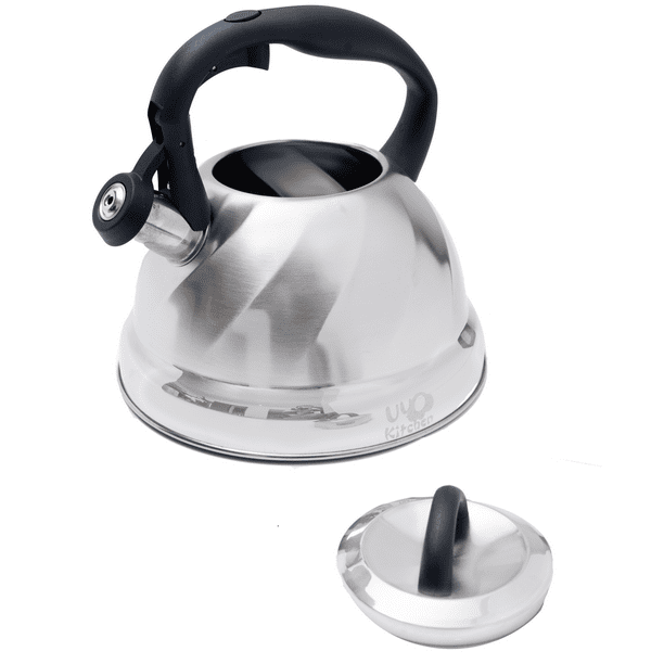  LEERIAN Tetera de hierro fundido con cafetera de acero