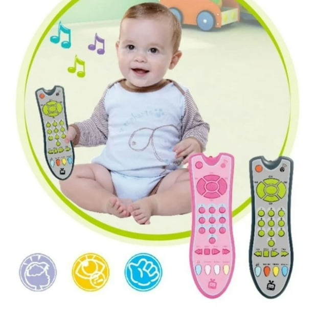 Controlador remoto del juego del juguete del bebé, juguetes musicales luz y  sonido aprendizaje educativo temprano para los bebés