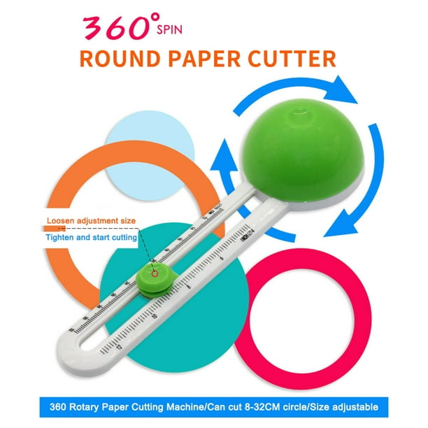 Cortador de papel circular Cortador de círculos rotatorio Herramienta de  corte manual redondo R KW-trio Cortador de papel