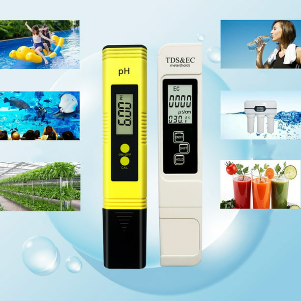 Medidor digital de pruebas de TDS/pH tipo bolígrafo medidor de pH para  hidroponía, agua doméstica
