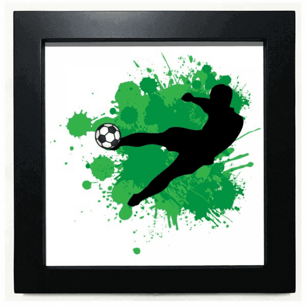 Penalty kick Soccer Deportes Futbol Mesa de pared con marco cuadrado Penalty kick Soccer Deportes Futbol Mesa de pared con marco cuadrado