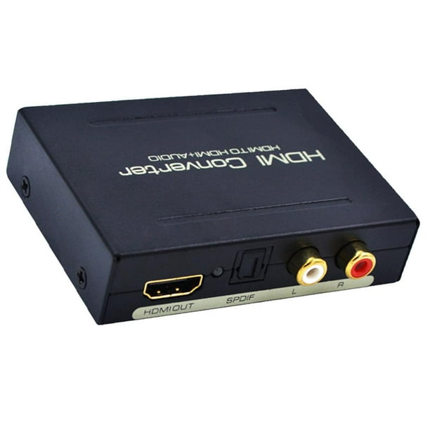 HDMI Audio splitter Extractor, HDMI a HDMI + 3.5 mm AUX estéreo salida de  audio( L/