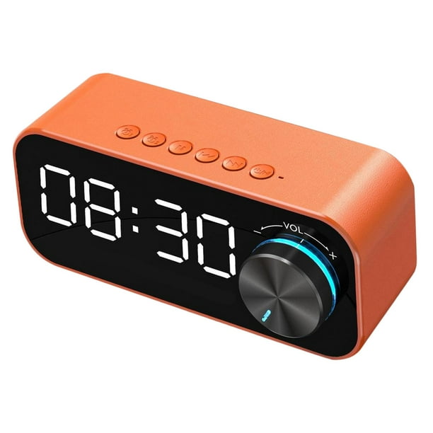 Altavoz Bluetooth Reloj Despertador Digital Led Reproductor Musica