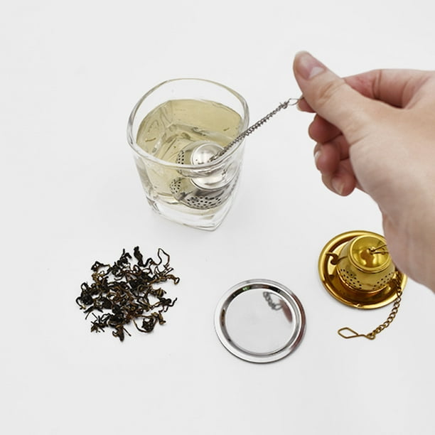 Infusor de té, colador te, filtro para te con bandejas de goteo, coladores  de té de