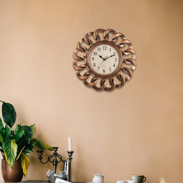 Reloj de pared , silencioso, moderno, creativo, con pilas, decorativo, ,  colgante, relojes para decoración de dormitorio, cocina, Negro BLESIY Relojes  de pared